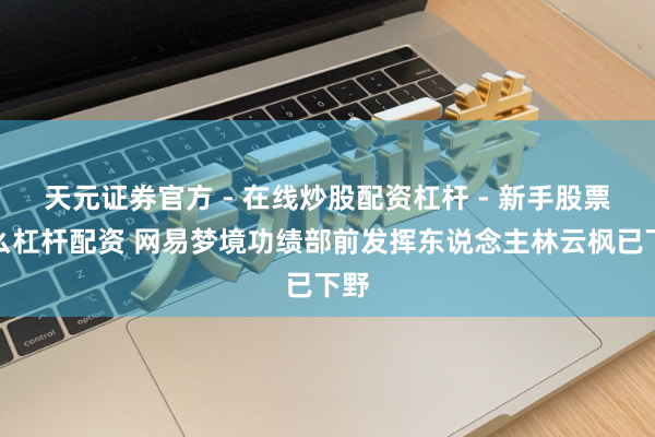 天元证券官方 - 在线炒股配资杠杆 - 新手股票怎么杠杆配资 网易梦境功绩部前发挥东说念主林云枫已下野