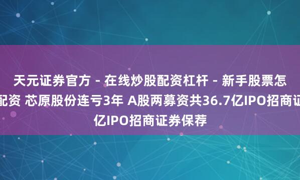 天元证券官方 - 在线炒股配资杠杆 - 新手股票怎么杠杆配资 芯原股份连亏3年 A股两募资共36.7亿IPO招商证券保荐