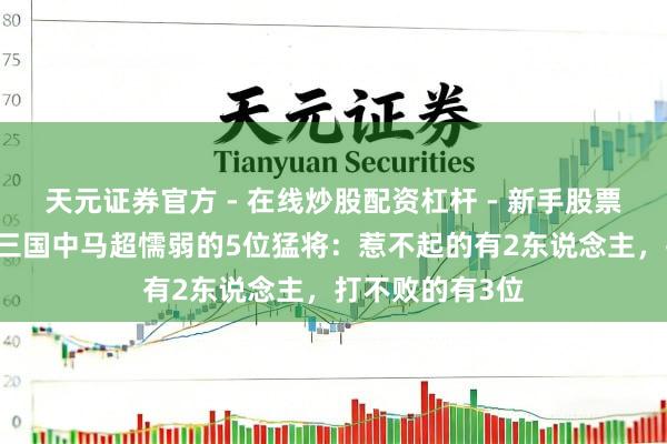 天元证券官方 - 在线炒股配资杠杆 - 新手股票怎么杠杆配资 三国中马超懦弱的5位猛将：惹不起的有2东说念主，打不败的有3位