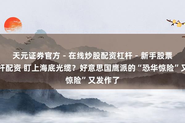 天元证券官方 - 在线炒股配资杠杆 - 新手股票怎么杠杆配资 盯上海底光缆？好意思国鹰派的“恐华惊险”又发作了